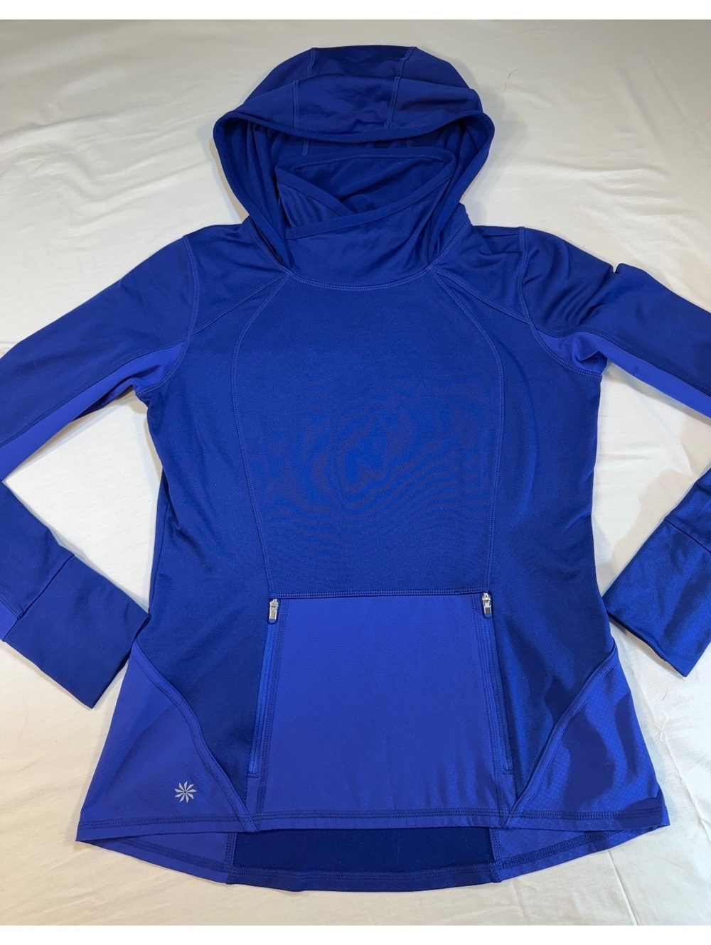 Athleta Women's Blue Hooded Pullover Hoodie Size Small